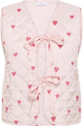 Saint Tropez Evitta SZ Quilt Vest - Dames - Bodywarmers - Roze - M - Jassen