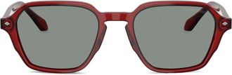Giorgio Armani transparent sunglasses - Red