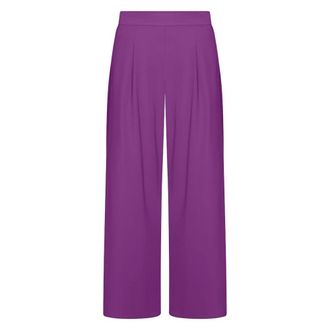 JapanTKY Wide Trousers, female, Purple, L, Wide Trousers