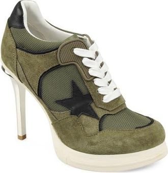 Zigi Soho Stiletto Platform Pump in Army Green Suede at Nordstrom, Size 7