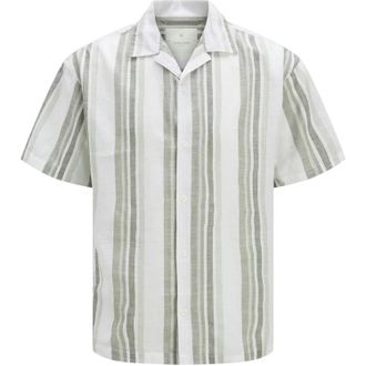 Jack & Jones Jack And Jones Heren Stripe Revere Kraag Overhemd (Vetiver)