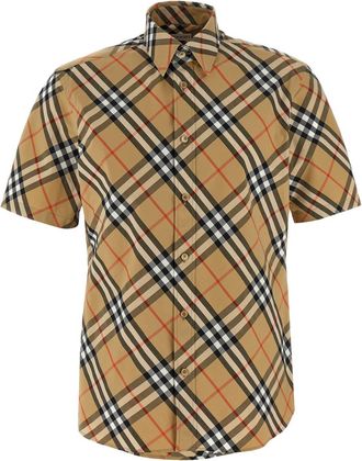 Burberry Beige Check Shirt