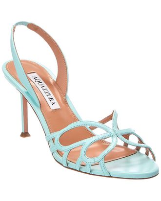 Aquazzura Hula 75 Leather Slingback Sandal