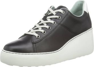 FLY London Womens Delf Wedge Sneaker In Black