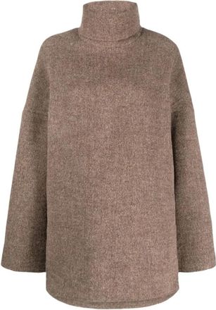 Gauch&egrave;re 4029 Top - Dames - Coltruien - Bruin - XS - Wol - Truien & Vesten