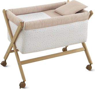 Cambrass Minicuna tijera madera beige/natural 55x87x74 cm