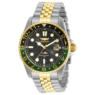 Invicta Pro Diver Quartz Black Dial Sprite Bezel Mens Watch 30625