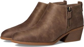 Dr. Scholls Lainey Western Short Womens Boots Cowboy Womens Boots Taupe : 7.5 W, Textile