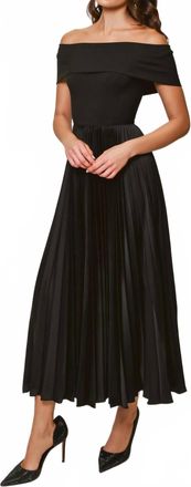 Hutch Stockton Midi Dress In Black