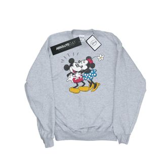 Disney Heren Mickey Mouse Mickey en Minnie Kiss Sweatshirt (Sportgrijs)