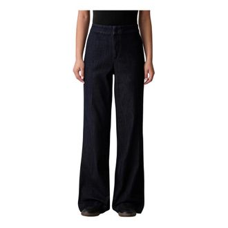 Joseph Ribkoff Broeken, Dames, Blauw, L, Katoen, Chloe Wijde Jeans