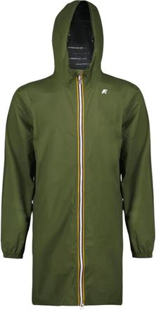 K-Way Eco Stretch Dot Lange Jas - Heren - Zomerjassen - Groen - M - Polyester - Jassen