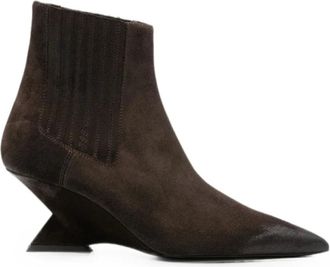 The Attico Schoenen, Dames, Bruin, 38 EU, Leer, Heeled Boots