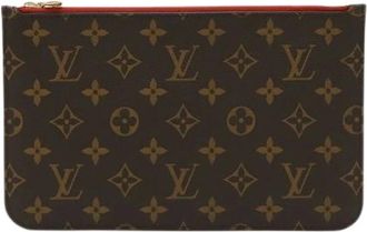 Louis Vuitton Pre-owned Clutches, female, Brown, Size: ONE SIZE Pre-owned Monogram Neverfull Pouch
