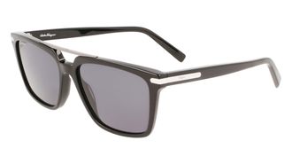 Ferragamo Grey Square Mens Sunglasses SF1037S 001 57