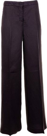 Via Masini 80 Dark Brown Wide leg Trousers