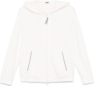 Brunello Cucinelli Felpa con cappuccio - Bianco