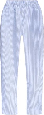 Munthe Pantaloni dritti Fidda a righe - Blu