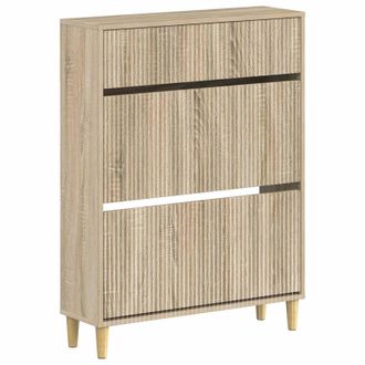 vidaXL Armario Zapatero Arnhem 78 X 24 X 103 Cm Madera De Ingenier&iacute;a Vidaxl