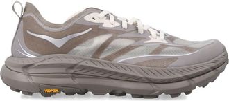 Hoka One One Beige Lace-up Sneakers