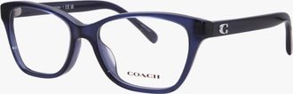 Coach Womens Transparent Eyeglass Frames In Blue