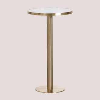 Sklum Sklum - Mesa Alta De Bar Redonda En Gres (&oslash;60 Cm) Manhattan