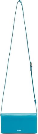 Jil Sander All-Day leather shoulder bag - women - Calf Leather/Ovine Leather (top grain) - OS - Blue