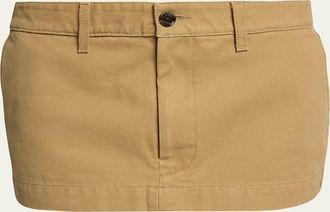Balenciaga Cotton Canvas Mini Skirt