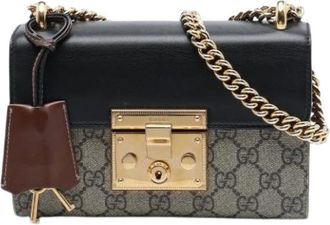 Gucci Pre-owned Crossbody Bag - Dames - Vintage Schoudertas - Beige - ONE Size - Leer - Vintage