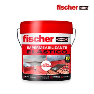 Fischer Impermeabilizante, 4l, Terracota, Con Fibras Fischer 548713