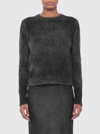 Avant Toi Maglia girocollo in misto cashmere e seta con fantasia astratta