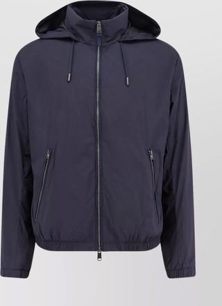 HUGO BOSS nylon hooded jacket with zip pockets