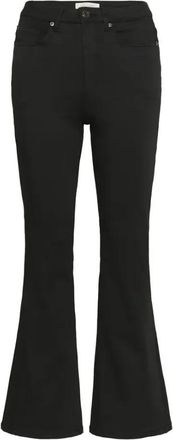 Kaffe Forest Flared Jeans - Dames - Flared Jeans - Zwart - W25 L30 - Polyester - Jeans