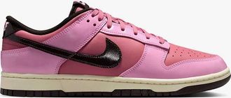 Nike Mens Dunk Low Retro Donut Sneakers In Pink Rise/velvet Brown-Elemental Pink