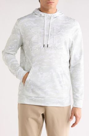 Under Armour Camo Fleece Graphic Hoodie in White at Nordstrom Rack, Size X-Large