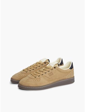 Tommy Hilfiger Mens Tommy Jeans Suede Court Sneaker - Dark Dune - US 11.5 / EU 45