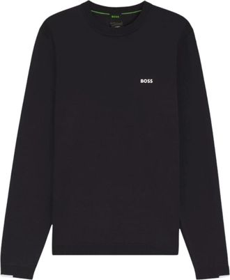 HUGO BOSS Ever-X CN Sweater - Heren - Sweatshirts - Blauw - XL - Katoen - Hoodies & sweatvesten