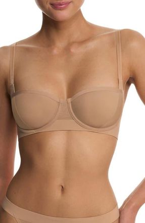 Natori True Zen Mesh Balconette Bra in Buff at Nordstrom, Size 32Ddd