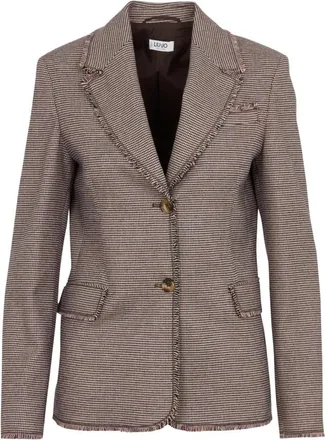 Liu Jo Blazer Tinto Filo - - Jackets - Donna - Marrone - L