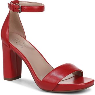 Naturalizer Joy Ankle Strap Sandal in Red at Nordstrom, Size 9