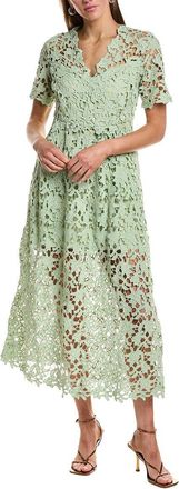 endless rose Endless Rose Lace Short Sleeves Midi Dress