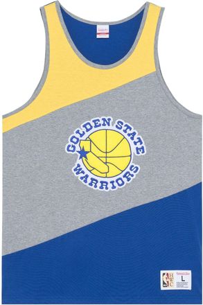 Mitchell & Ness x NBA HWC Colorblocked Cotton Tank Golden State Warriors TTNK5120-GSWYYPPPGHRY