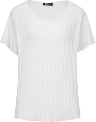 Frank Walder Frank Walder, Dames, Blouses & Shirts, Wit, Maat: XL