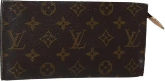 Louis Vuitton Pre-owned Clutches, female, Brown, Size: ONE SIZE Pre-owned Canvas Clutch