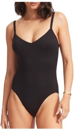 Seafolly Collective Sweetheart One Piece Badeanzug f&uuml;r Damen | schwarz