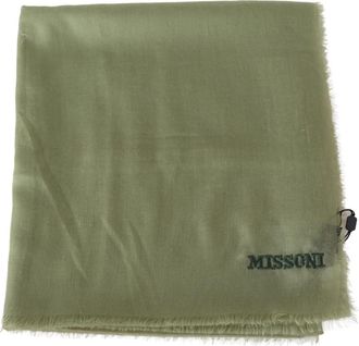 Missoni Cashmere Nekwarme Wikkel Sjaal - Dames - Wintersjaals - Groen - ONE Size - Accessoires