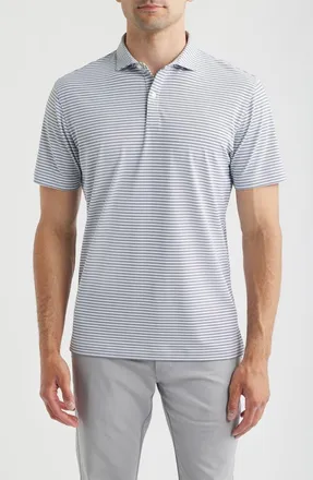 Johnnie-O Cruz Stripe PREP-FORMANCE Polo in Navy at Nordstrom, Size Xx-Large