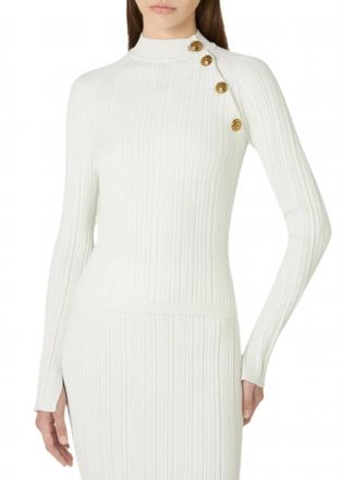 La Petite Robe Di Chiara Boni Maijok Pepper Sweater In Bianco