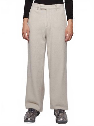 Amiri Tailored Straight Baggy Pants In Alabaster