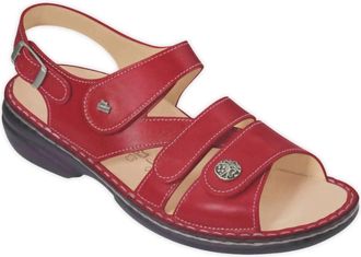 Finn Comfort Womens Gomera-S Open Toe Sandals In Raspberry Nubuck